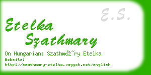 etelka szathmary business card